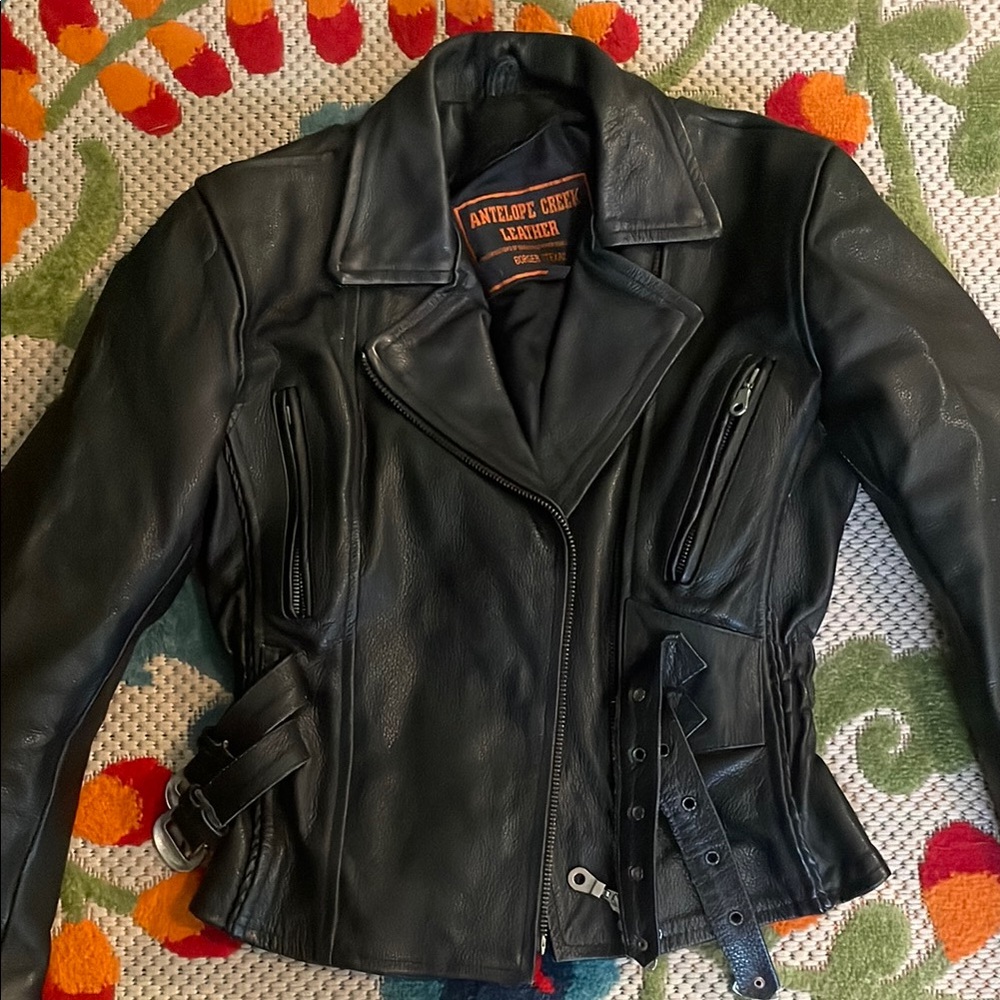 Antelope Women's Black Leather Jacket